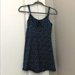 Sky and sparrow Navy blue floral Dress